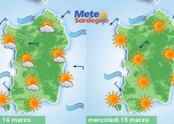 Meteo sardegna 9 350x250 - Meteo settimana: variabile, con tendenza a peggioramento nel weekend