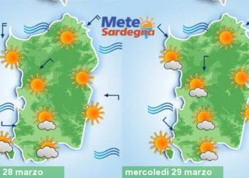 Meteosardegna 350x250 - Bel tempo, più caldo giovedì e venerdì. Poi peggioramento meteo