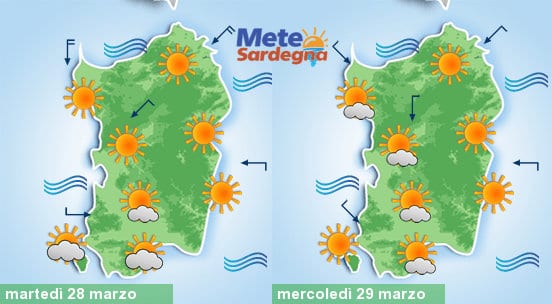 Si prospetta una bella settimana di sole primaverile.