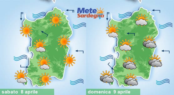 Sabato bel tempo, domenica delle Palme con un po' più di nubi.