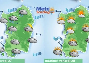 Meteo sardegna 13 350x250 - Possibili forti temporali anche oggi pomeriggio