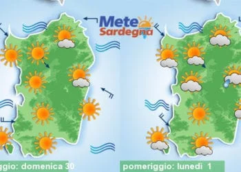 Meteo sardegna 15 350x250 - Meteo instabile, acquazzoni isolati. Weekend 1° maggio, ecco cosa accadrà
