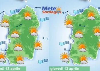 Meteo sardegna 5 350x250 - Sabato bel tempo, domenica delle Palme con un po' di nuvole