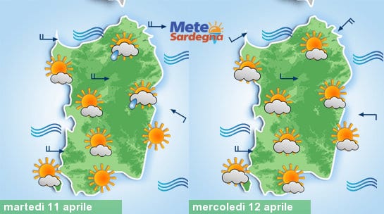 Settimana Santa caratterizzata da condizioni di bel tempo, eccezion fatta per qualche insidia sul Nordest dell'Isola nel corso delle prossime 24 ore.