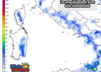 Piogge 350x250 - Possibili forti temporali anche oggi pomeriggio