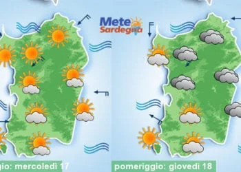 Meteo Sardegna 1 1 350x250 - Sardegna, condizioni meteo soleggiate. Zone interne aria secca. E' piena Estate