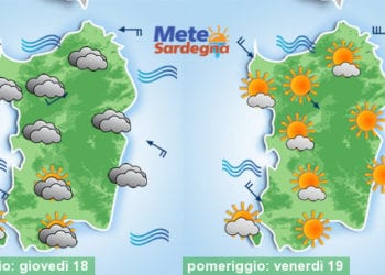 Meteo Sardegna 2 1 350x250 - Giovedì Scirocco, da venerdì Maestrale e temperature giù
