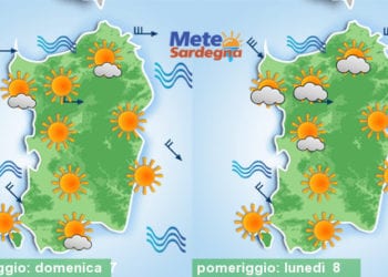 Meteo Sardegna 4 350x250 - Meteo weekend. Maestrale e clima più fresco, ma incombe il caldo a seguire