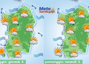 Meteo sardegna 1 350x250 - Sardegna, condizioni meteo soleggiate. Zone interne aria secca. E' piena Estate