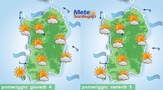 Giovedì e venerdì sole e caldo in crescita.