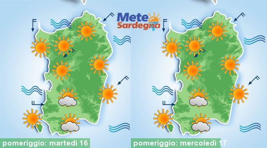 Meteo sardegna 10 - Sole, un po' di caldo, insomma estate. Possibilità novità nel weekend