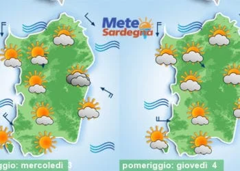 Meteo sardegna 350x250 - Da stanotte escursioni termiche più forti