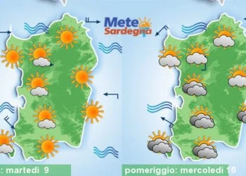 Meteo sardegna 4 1 350x250 - Meteo settimana: variabile, con tendenza a peggioramento nel weekend