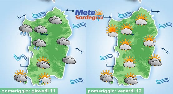 Arriva il caldo, ma come detto anche nubi localmente consistenti.