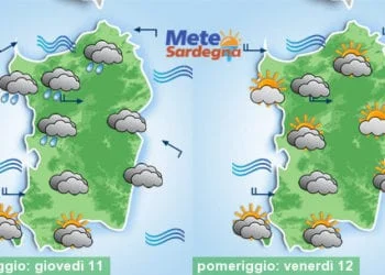 Meteo sardegna 7 350x250 - Sardegna, condizioni meteo soleggiate. Zone interne aria secca. E' piena Estate