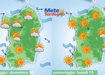 Meteo sardegna 9 350x250 - Sardegna, condizioni meteo soleggiate. Zone interne aria secca. E' piena Estate