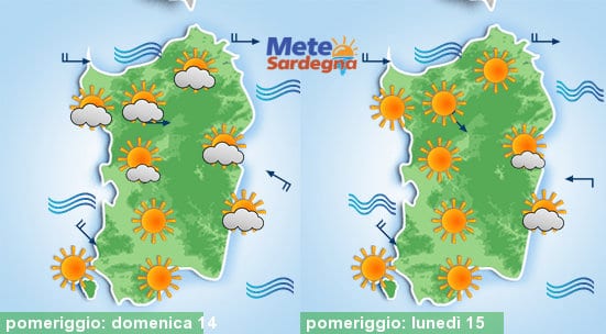 Ci aspettano giornate di bel tempo.
