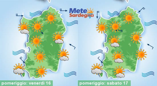 Clou del caldo tra oggi e venerdì, mentre tra sabato e domenica temperature decisamente in calo.