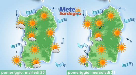 Bel tempo e in settimana tornerà il gran caldo africano.