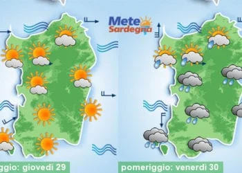 Meteo sardegna 21 350x250 - Il caldo concederà una tregua nel weekend: temperature giù