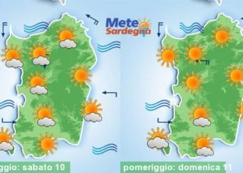 Meteo sardegna 5 350x250 - Meteo d’estate. In vista nuovo rialzo termico. Avvio luglio col solleone