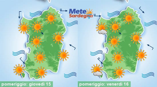 Caldo africano fa sul serio: previste massime di 38-39°C. Poi temperature giù Meteo sardegna 9 - Caldo africano fa sul serio: previste massime di 38-39°C. Poi temperature giù