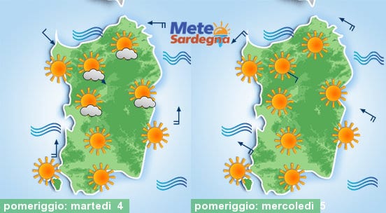 Meteo sardegna 1 - Torna l'Anticiclone, di nuovo gran caldo da metà settimana