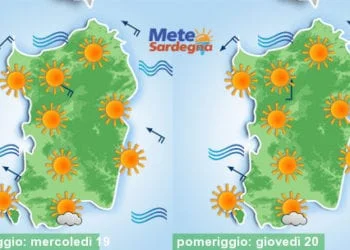 Meteo sardegna 13 350x250 - Weekend rovente, ma inizio settimana prossima oltre 40°C!