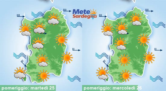 Meteo sardegna 16 - Irrompe il Maestrale: via il caldo, crollo delle temperature