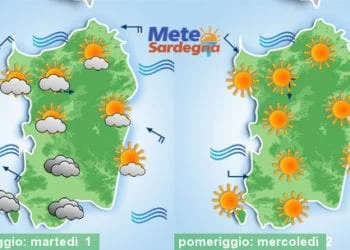 Meteo sardegna 22 350x250 - Weekend rovente, ma inizio settimana prossima oltre 40°C!