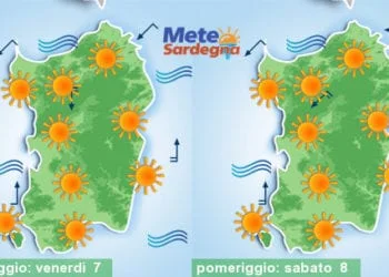 Meteo sardegna 4 350x250 - Weekend rovente, ma inizio settimana prossima oltre 40°C!
