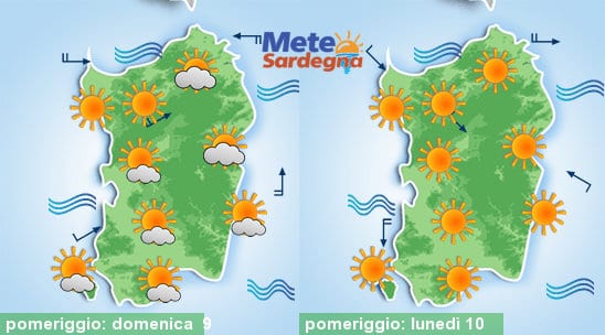 Meteo sardegna 6 - Caldo intenso, picchi di 38°C e oltre sino a martedì. Novità a metà mese