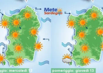 Meteo sardegna 8 350x250 - Weekend rovente, ma inizio settimana prossima oltre 40°C!