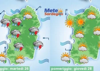 Meteo 1 350x250 - Arrivano i classici temporali di inizio autunno