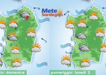 Meteo sardegna 4 350x250 - Acuto maltempo in arrivo
