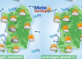 Meteo sardegna 1 350x250 - Il caldo concederà una tregua nel weekend: temperature giù