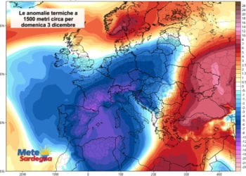 Anomalie termiche 350x250 - Maltempo invernale, piogge, poi ribaltone meteo e tornerà il caldo africano