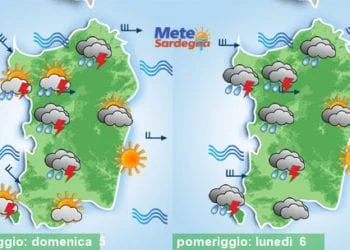 Meteo sardegna 2 350x250 - Arrivano altre piogge e temporali