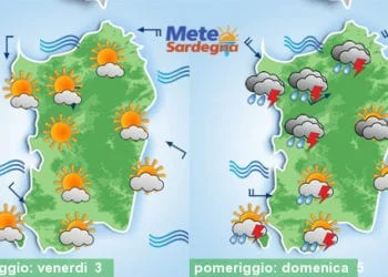 Meteo sardegna 350x250 - Temperature scese fino a 6°C, prossima notte farà più freddo