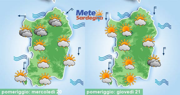 Meteo Sardegna 12 - Qualche pioggia residua e nevicate a 800 metri. Natale col sole