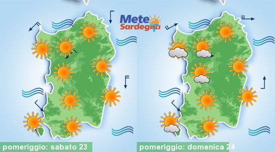 Meteo sardegna 13 - Vigilia e Natale col bel tempo, possibili piogge a Santo Stefano