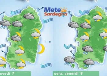 Meteo sardegna 2 350x250 - Ultime piogge: per l'Immacolata migliora, torna l'Alta Pressione