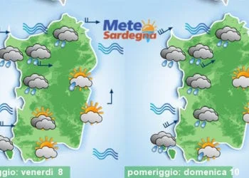 Meteo sardegna 3 350x250 - Ultime piogge: per l'Immacolata migliora, torna l'Alta Pressione