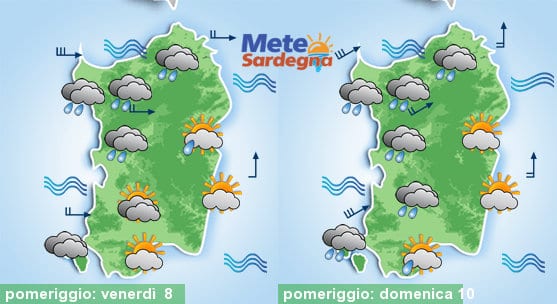 Meteo sardegna 3 - Immacolata con piogge, poi freddo intenso. Lunedì forte maltempo