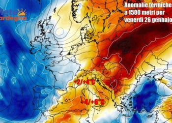 Anomalie termiche 350x250 - La prossima settimana tornerà il gran caldo