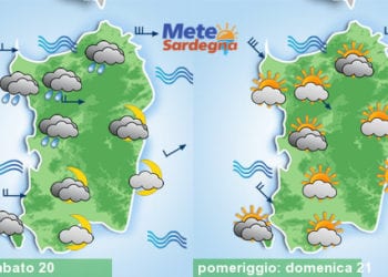 Meteo Sardegna 14 350x250 - Vento, confermata burrasca. Nel weekend irruzione fredda