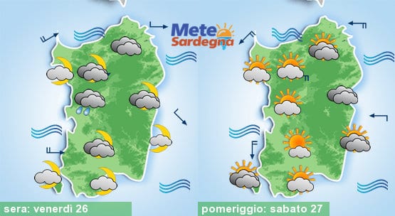 Meteo sardegna 16 - Sardegna lambita da una perturbazione