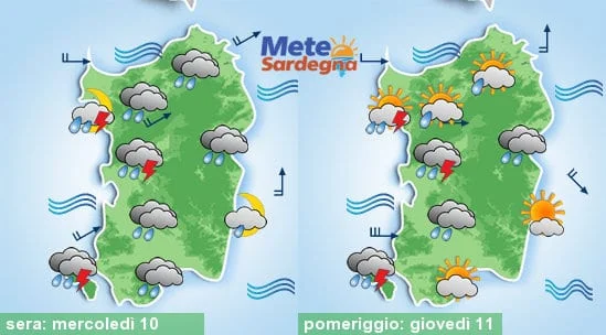 Meteo sardegna 6 - Meteo in peggioramento: piogge, temporali, neve sui monti