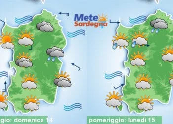 Meteo sardegna 9 350x250 - Venerdì brutto tempo, con piogge. Da sabato più freddo