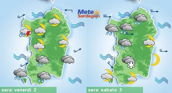 Meteo sardegna 1 - E' tornata la pioggia, tornerà anche la neve